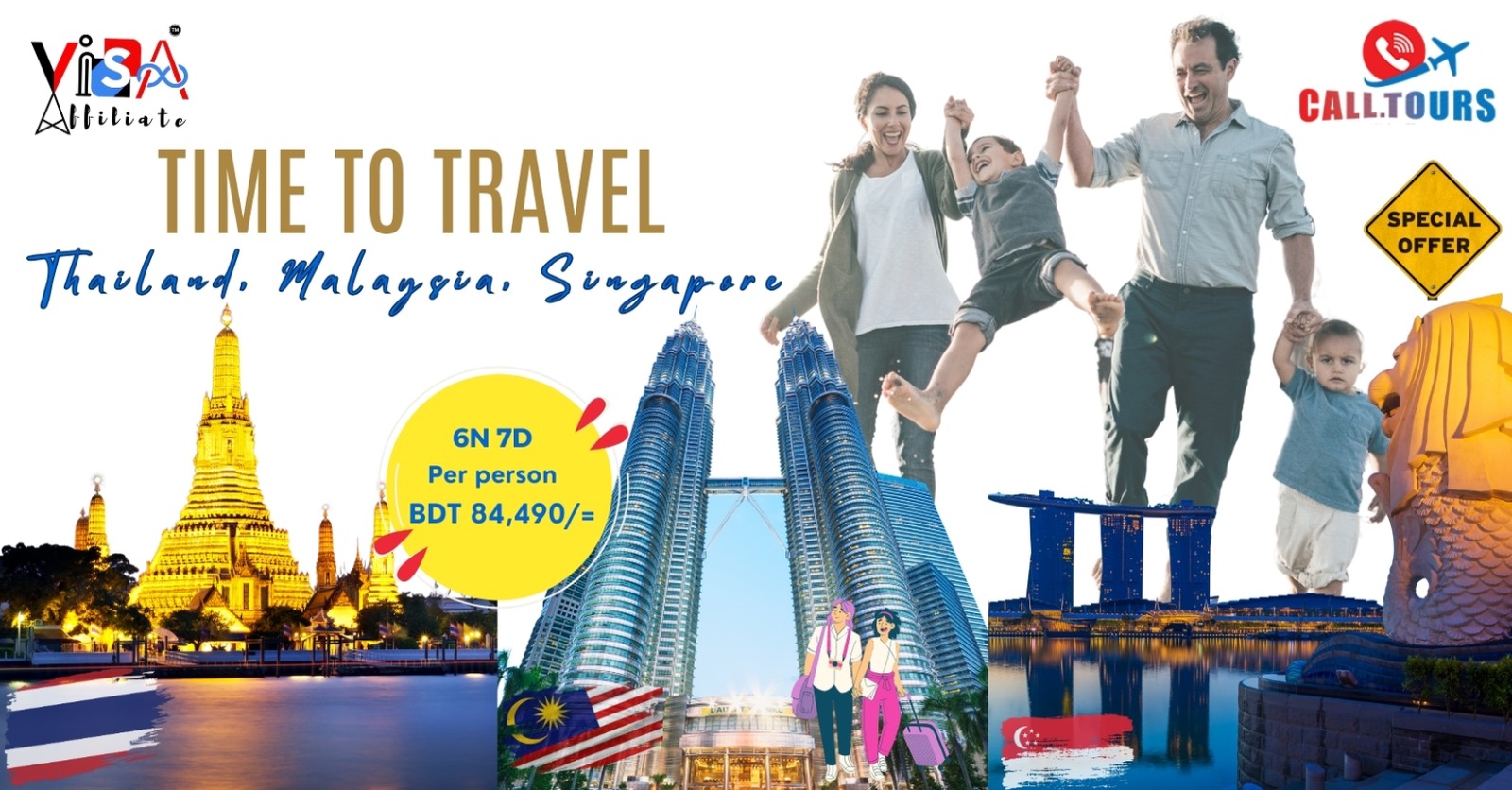 EID-ul-Ajha 7D Tour  Package: Thailand + Singapore + Malaysia