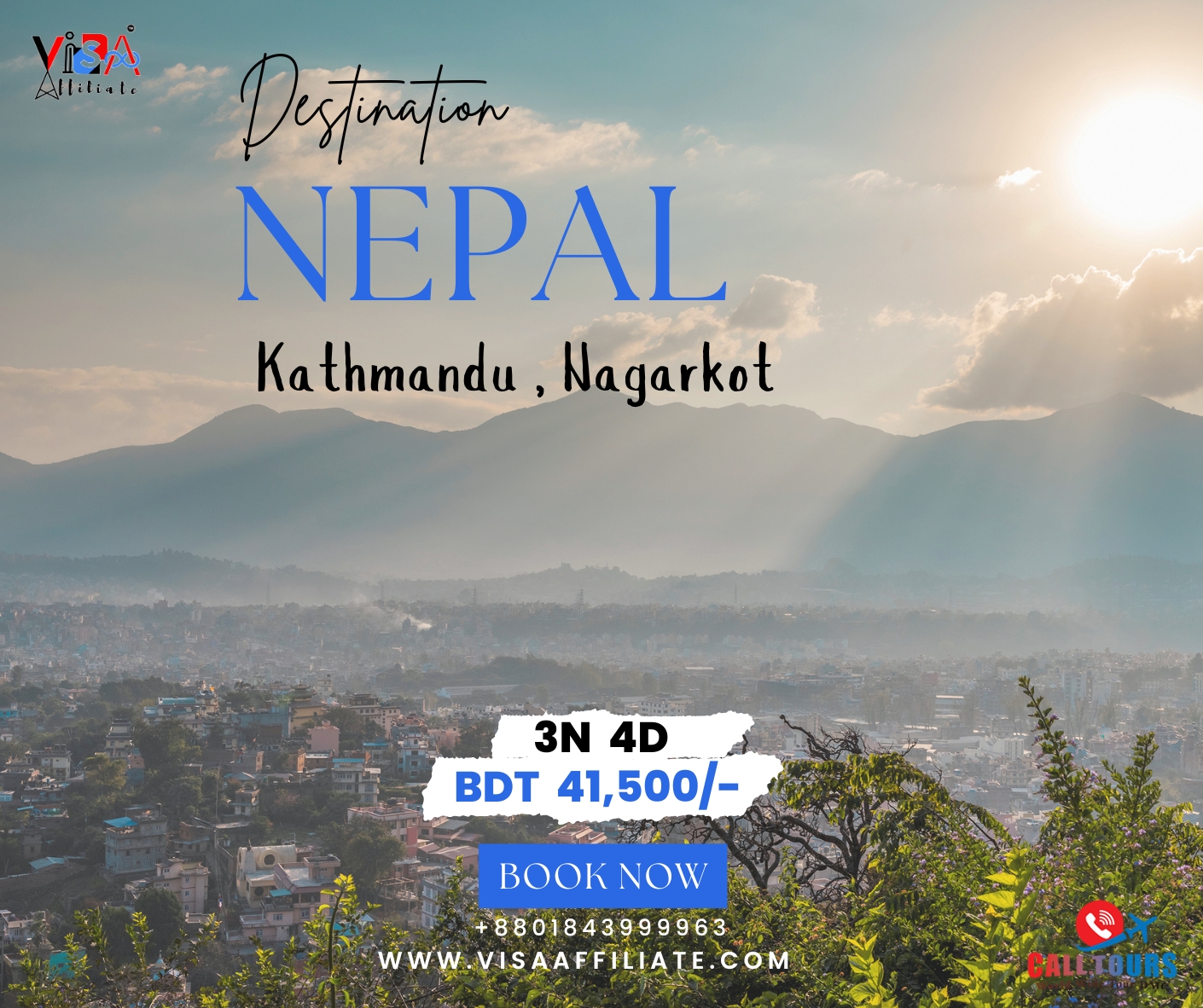 3N 4D Healing Nepal (Kathmandu, Nagarkot)