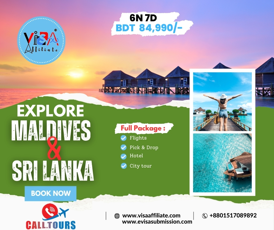 6N 7D Maldives and Sri Lanka tour package.
