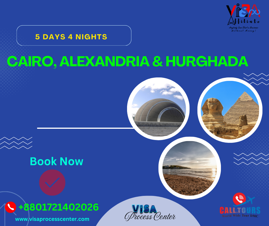 5 Days, 4 Nights Tour Package: Cairo, Alexandria, and Hurghada