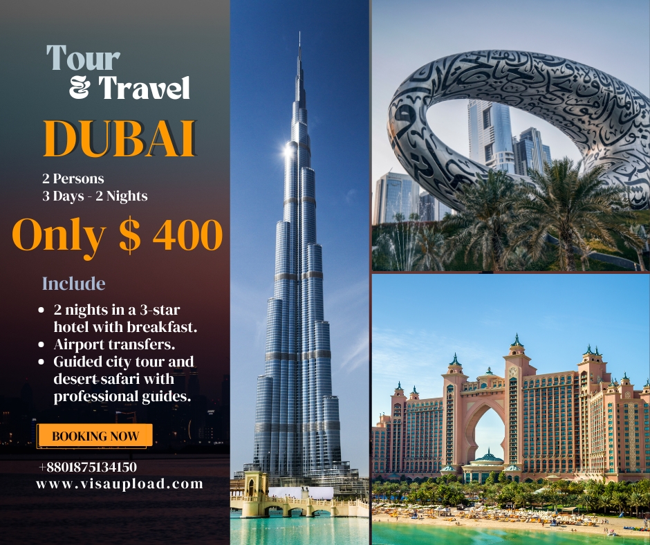 2 Nights, 3 Days Dubai City Tour Package