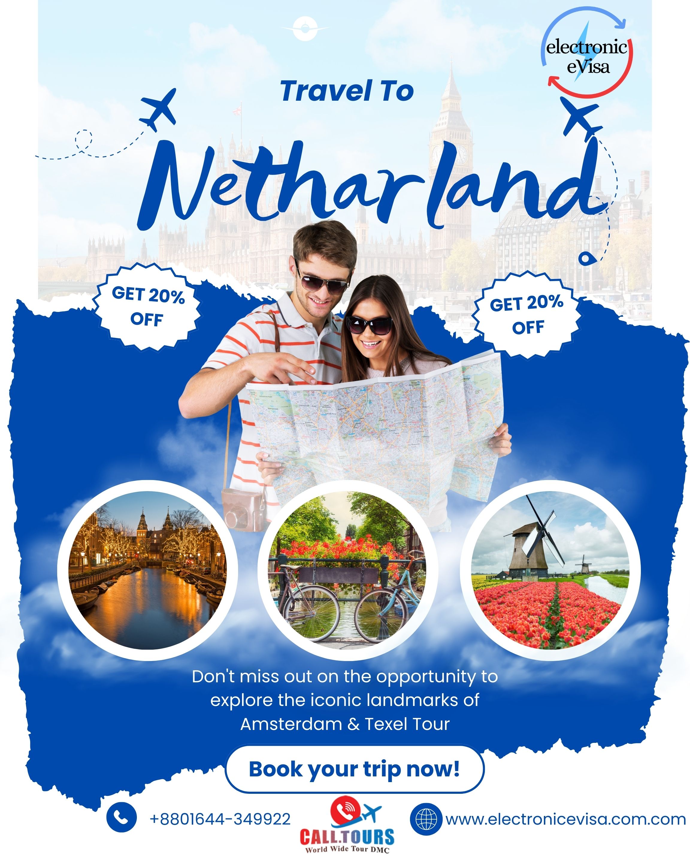 2 Nights 3 Days Netherlands Tour Package