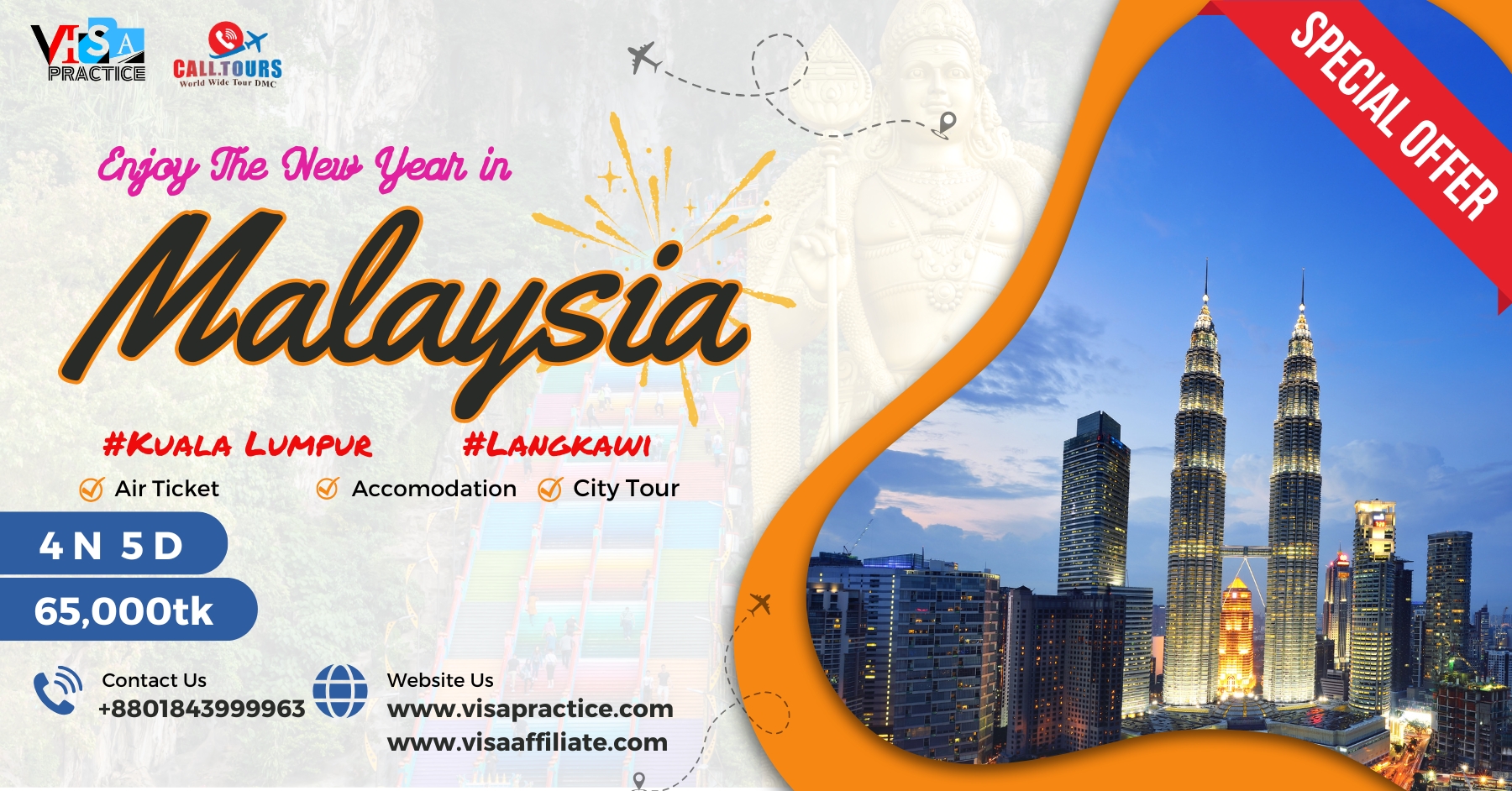 4 Nights 5 Days Kuala Lumpur & Langkawi Tour Package