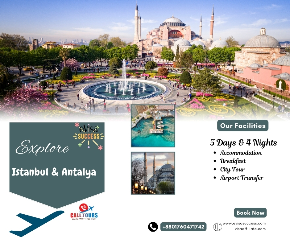 Explore the vibrant cities of Istanbul and Antalya with this exciting 5-day, 4-night package