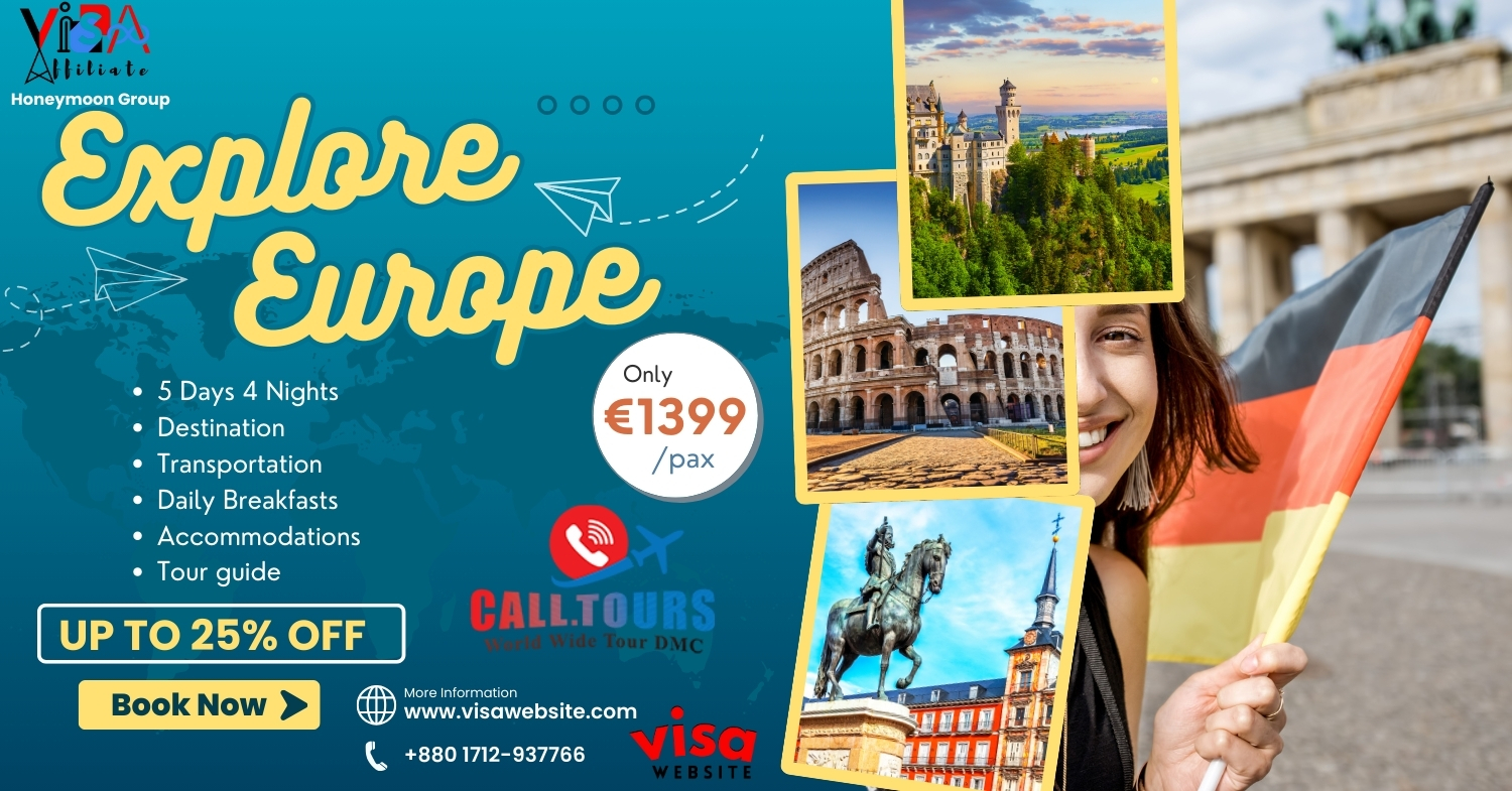 5 Days / 4 Nights – Germany, Spain, and Italy Tour