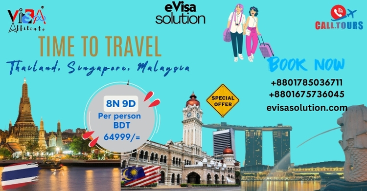 3 Countries 6 Days Budget Package Singapore + Malaysia +Thailand (দৌড়ের উপরে)