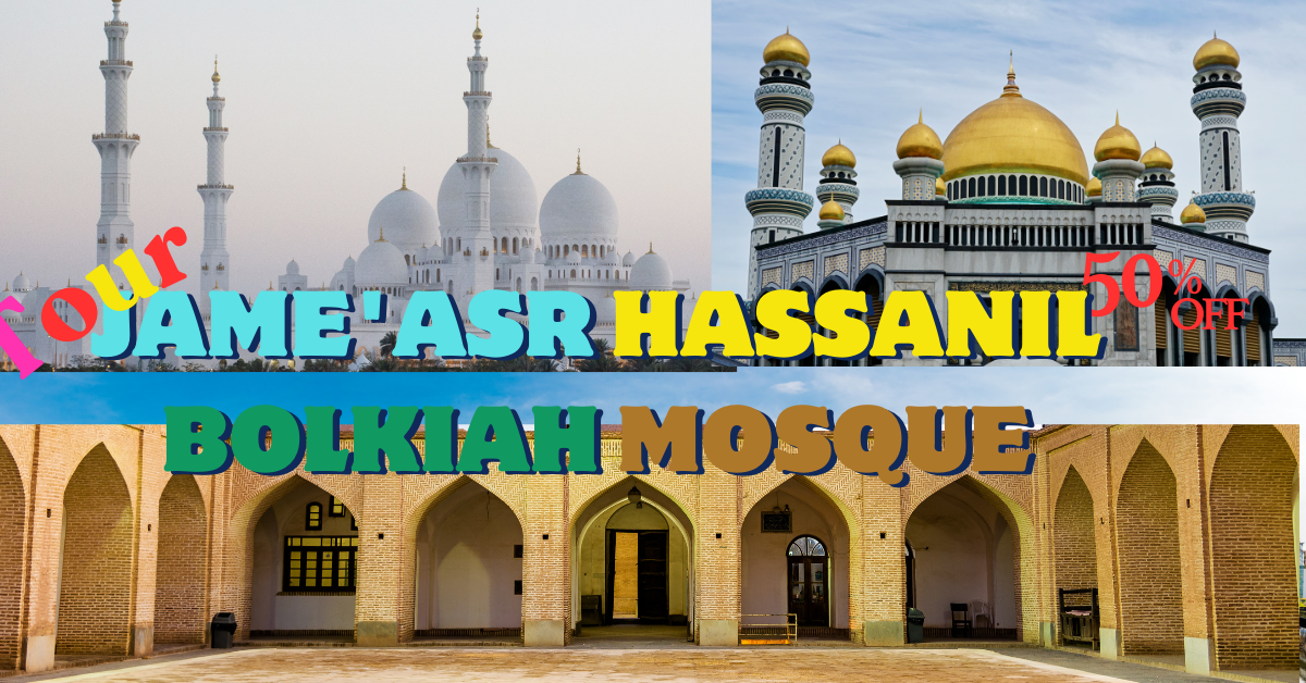 4 Day tour Jame'Asr Hassanil Bolkiah Mosque in Brunei